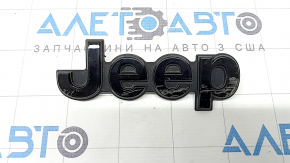 Jeep Grand Cherokee WL 21-25 black glossy emblem logo, long, broken fasteners, scratches