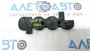 Jeep Grand Cherokee WL 21-25 black glossy emblem logo, long, broken fasteners, scratches