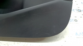 Front left door trim card Mazda 3 19-23 4d black leather, Japan built, with speaker trim, armrest and insert black leather, with handle, scratches