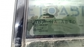 Triangle door glass with glass seal, rear left, Jeep Grand Cherokee WL 21-25, tinted with molding, gloss black, long, scratches