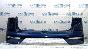 Kia Niro 17-19 HEV rear bumper, PHEV without parking sensors, blue, broken mountings