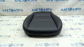 Mazda 3 19-22 passenger seat cushion upholstery, black leather, non-heated