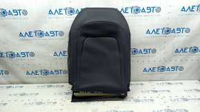 Mazda 3 19-22 driver's seat back upholstery, black leather, non-heated