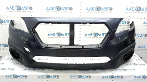 Subaru Outback 15-17 front bumper, graphite, dented, scratches, crack in mount, sand