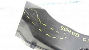BMW X5 F15 14-18 front bumper air duct, left rear, cracks, missing fragment