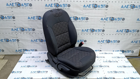 Kia Niro 17-22 HEV passenger seat, PHEV without AIRBAG, combined gray, mechanical, without headrest, needs cleaning, scratches on the lining