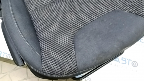 Kia Niro 17-22 HEV passenger seat, PHEV without AIRBAG, combined gray, mechanical, without headrest, needs cleaning, scratches on the lining
