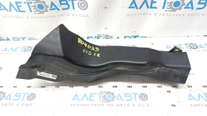 BMW X5 F15 14-18 right rear front bumper air duct, cracks, missing fragment