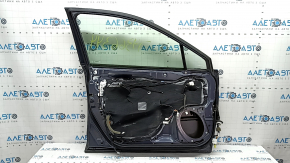 Subaru Outback 15-19 front left door assembly, graphite K6U, dents, bumps
