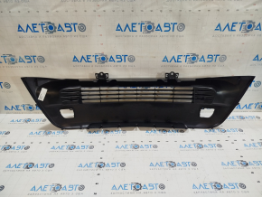 Toyota Prius V 15-17 front bumper lower grille without fog lights, gloss black