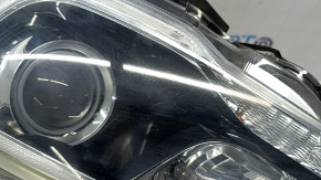 Left front headlight for Subaru Outback 2015-2017, pre-restoration, halogen, dark, polished