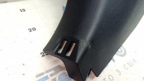Toyota Prius 50 16-22 black, worn front pillar trim, lower left
