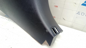 Toyota Prius 50 16-22 black, worn front pillar trim, lower right
