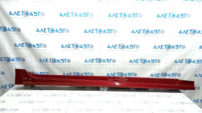 Right threshold for Toyota Prius 50 16-22, red, scratches, scuffed, broken fasteners