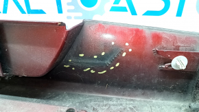 Left threshold Toyota Prius 50 16-22 red, scratches, broken mount, broken mount