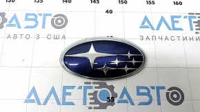 Subaru Outback 1920 tailgate emblem, chrome inside, scratches