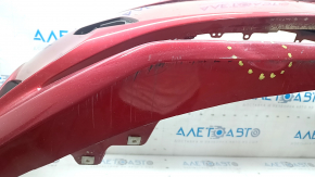 Front bumper bare Toyota Prius 50 16-18 red 3T7, dented, scratches, sand, chips, scuffed