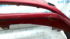 Front bumper bare Toyota Prius 50 16-18 red 3T7, dented, scratches, sand, chips, scuffed