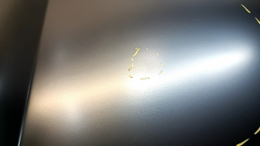 The bare hood of a Hyundai Santa FE Sport 13-18 steel, dents