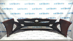 Front bumper bare Toyota Prius 50 16-18 red 3T7, dented, scratches, sand, chips, scuffed