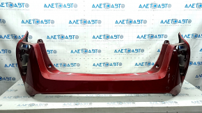 Bare rear bumper for Toyota Prius 50 16-18 without parking sensors, red 3T7, scratches, broken fasteners, scratches