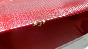 Bare rear bumper for Toyota Prius 50 16-18 without parking sensors, red 3T7, scratches, broken fasteners, scratches