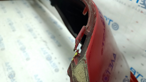 Bare rear bumper for Toyota Prius 50 16-18 without parking sensors, red 3T7, scratches, broken fasteners, scratches