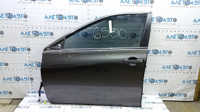 Front left door assembly for Toyota Camry v55 15-17 USA, graphite 1H1, keyless, molding bumpers