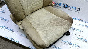 Passenger seat Toyota Camry v55 15-17 usa without airbag, LE, manual, beige cloth, dry cleanable