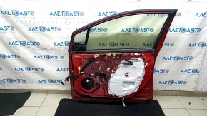 Front right door assembly for Toyota Prius 50 16-18 keyless, red 3T7, bump, scratches