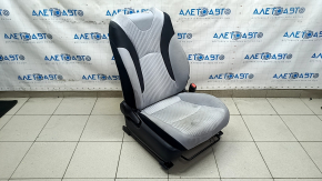 Passenger seat for Toyota Prius 50 16-18 without airbag, manual, black and gray cloth, dry cleanable
