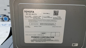 Toyota Camry V55 15-17 USA radio display and player, chrome finish