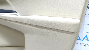 Front right door trim panel for Toyota Camry v55 15-17 USA, beige with beige plastic insert, rubber armrest, with window lift control, for cleaning