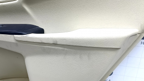 Rear right door panel for Toyota Camry v55 15-17 USA, beige with beige plastic insert, rubber armrest, with window lift control, scratches, needs cleaning