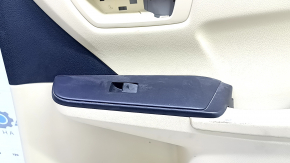 Rear right door panel for Toyota Camry v55 15-17 USA, beige with beige plastic insert, rubber armrest, with window lift control, scratches, needs cleaning