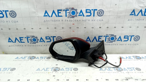 Left side mirror assembly for Toyota Prius 50 16-20, 5 pins, red