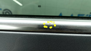 Front left door assembly BMW X5 F15 14-18 keyless, graphite A52M, bumps, scratches on the molding