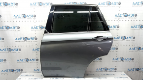 Complete rear left door for BMW X5 F15 14-18, tinted, keyless, graphite A52M, without front seal, dent, scratch on glass