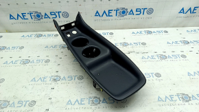 Center console trim with cup holders for Toyota Prius 50 16-18 black, with cup holders, scratches, cracked fastener