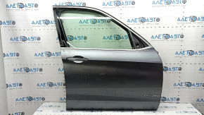 Front right door assembly for BMW X5 F15 14-18 keyless, graphite A52M, dents, bumps