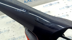 Toyota Prius 50 16" center dashboard trim, glossy black, with deflector, gray, scratches