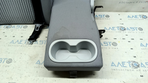 Right rear seat backrest for Toyota Prius 50 16-18, gray cloth, with armrest and belt, dry-cleanable
