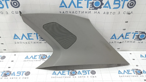 BMW X5 F15 14-18 rear right pillar trim, gray GRAU for 2 rows, premium audio, scratches, speaker mesh dent, needs cleaning