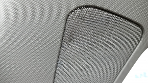 BMW X5 F15 14-18 rear right pillar trim, gray GRAU for 2 rows, premium audio, scratches, speaker mesh dent, needs cleaning
