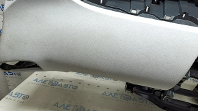 Front dashboard with AIRBAG for Toyota Prius 50 17-22, black and gray, for a small display, with bottom mount, dry-cleanable