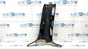 Center pillar trim lower left BMW X5 F15 14-18 black under air duct
