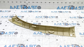 Rear right inner door sill trim for Toyota Camry v55 15-17 USA, beige, worn