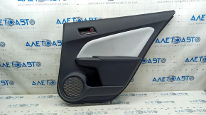 Door trim panel, rear right, Toyota Prius 50 16-18, black with gray insert, with armrest, scratches