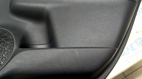 Door trim panel, rear right, Toyota Prius 50 16-18, black with gray insert, with armrest, scratches