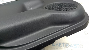Door trim panel, rear left, Toyota Prius 50 16-22, black with gray insert, with armrest, scratches